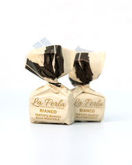La Perla Bianco White Chocolate Truffle with Piedmont Hazelnut