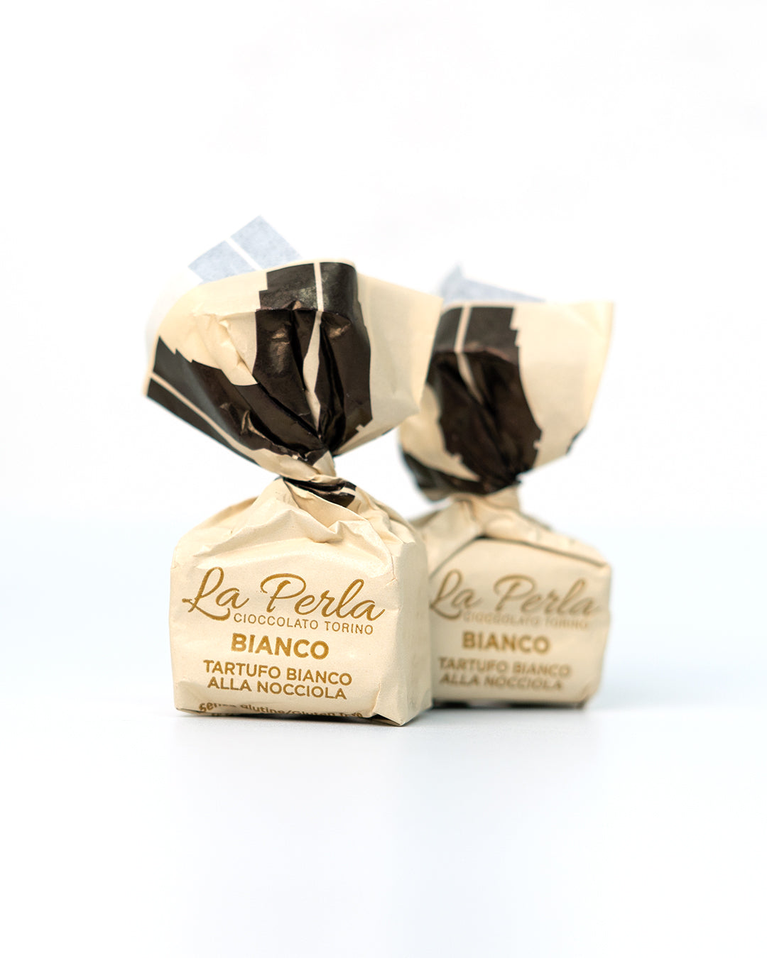 La Perla Bianco White Chocolate Truffle with Piedmont Hazelnut