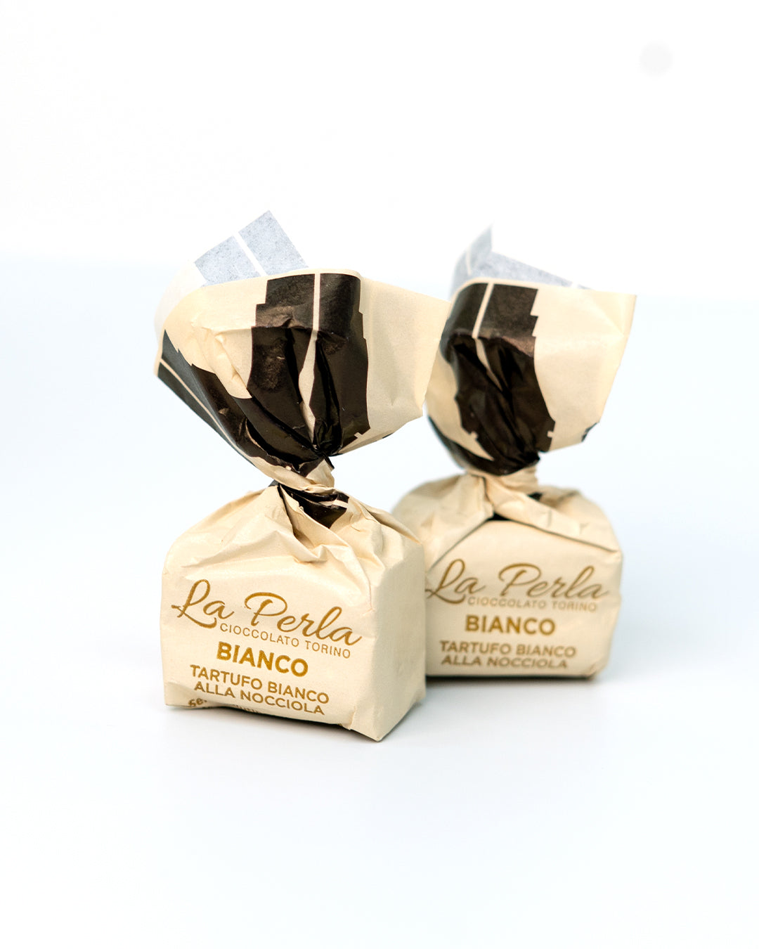 La Perla Bianco White Chocolate Truffle with Piedmont Hazelnut