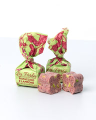 La Perla Pistacchio e Lampone White Chocolate Truffle with Whole Pistachios & Raspberry