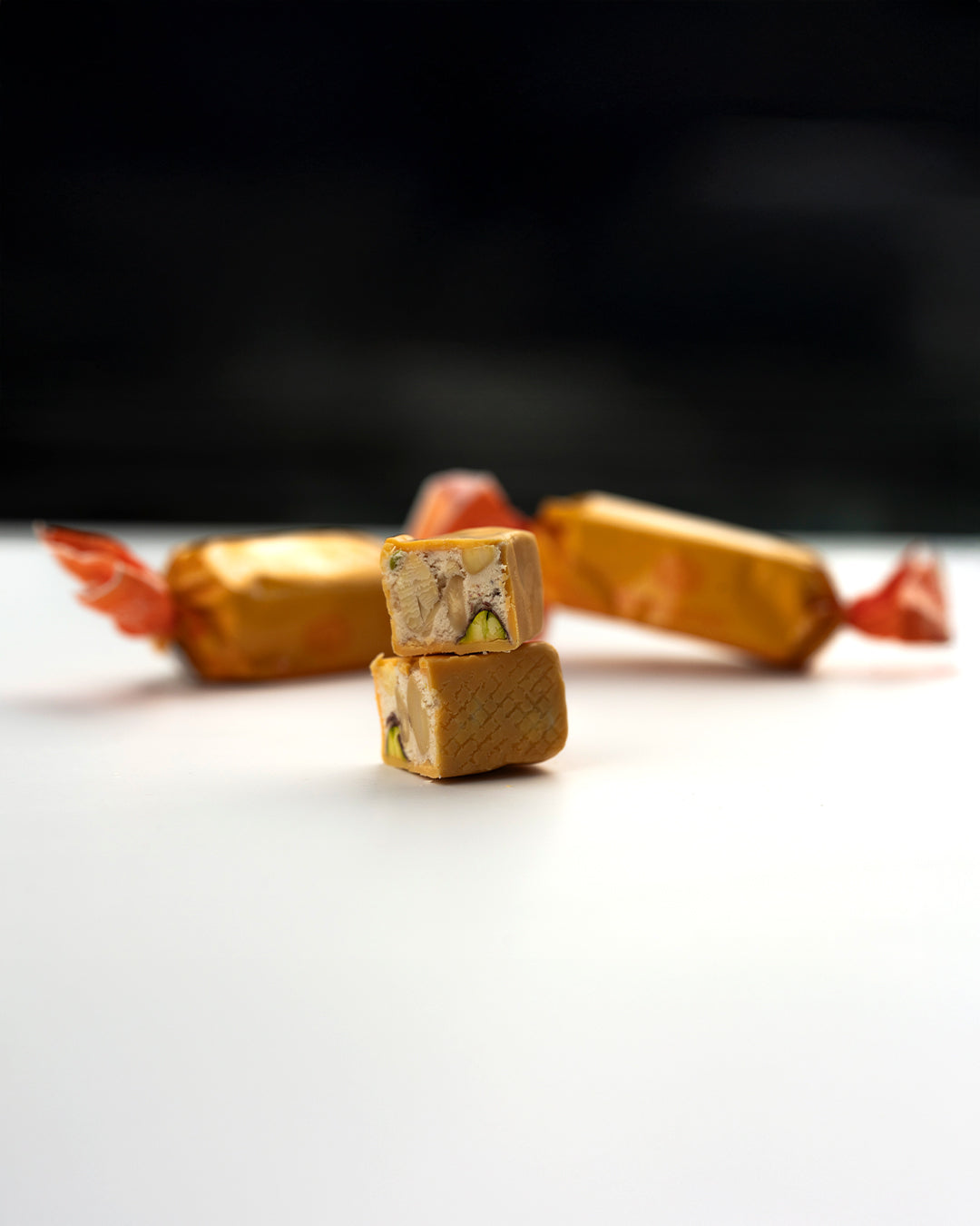 Italian Chocolate Coated Orange Flavored Nougat