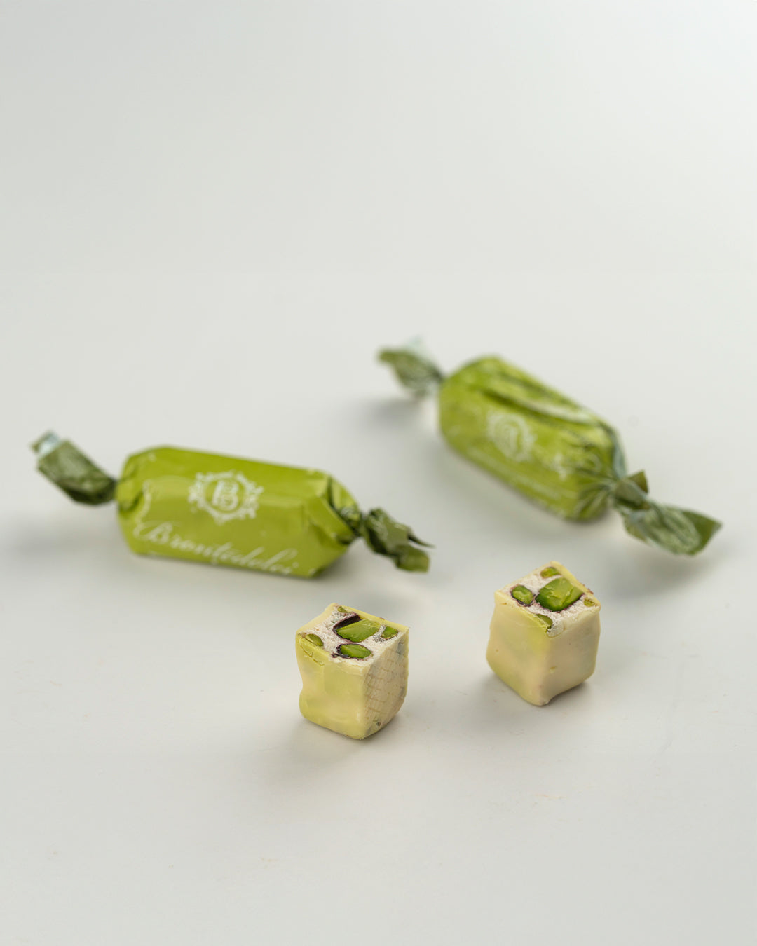 Italian Chocolate Coated Pistachio Flavored Nougat